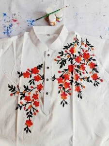 Hand Painting on Panjabi